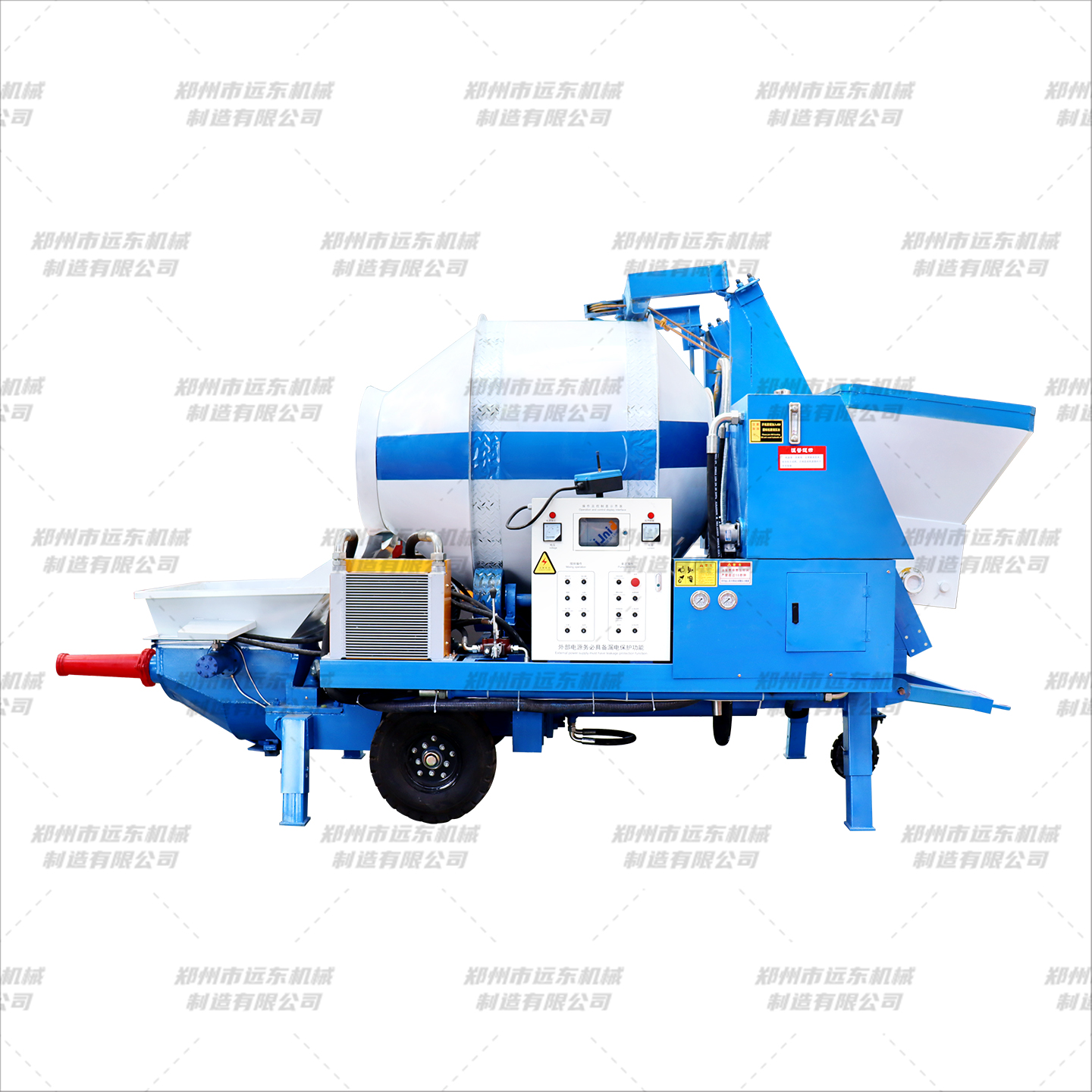 混凝土攪拌輸送一體機(圖2) 混凝土攪拌輸送一體機(圖2)