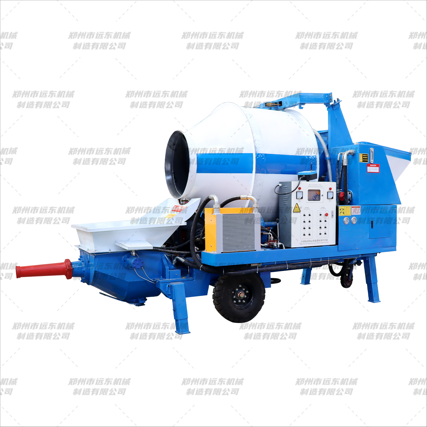 混凝土攪拌輸送一體機(圖1) 混凝土攪拌輸送一體機(圖1)